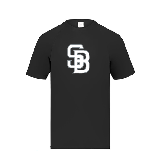 [2790.080.S-LOGO2] Men's Smooth Sport T-Shirt (Adult S, Black, Logo 2)