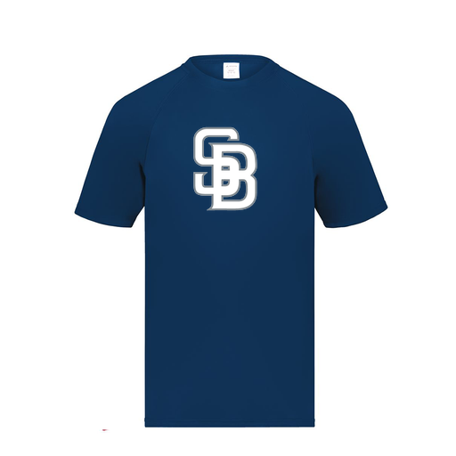 [2790.065.S-LOGO2] Men's Smooth Sport T-Shirt (Adult S, Navy, Logo 2)