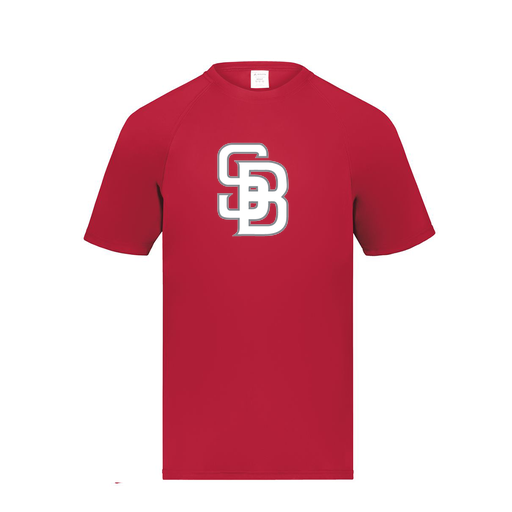 [2790.083.S-LOGO2] Men's Smooth Sport T-Shirt (Adult S, Red, Logo 2)