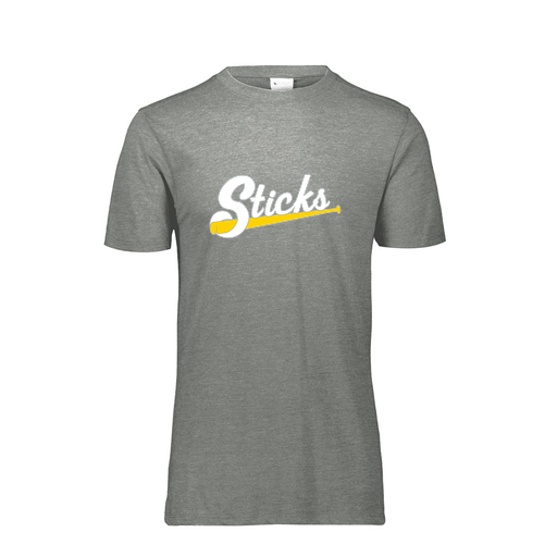 [FTSCUBGY-AS-LOGO1] Decker Men's Tri-Blend T-Shirt - Short Sleeve (Adult S, Gray, Logo 1)