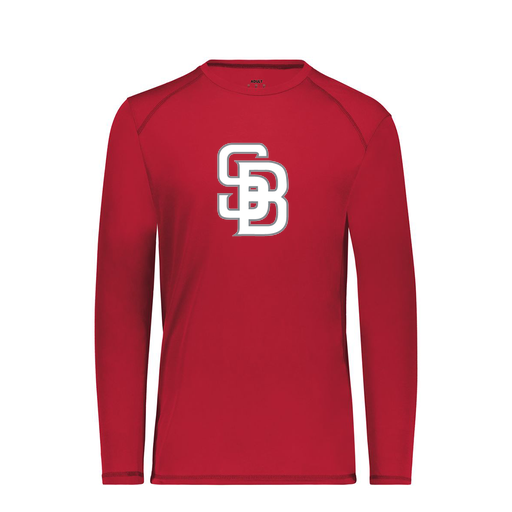 [6846.083.S-LOGO2] Youth SoftTouch Long Sleeve (Youth S, Red, Logo 2)