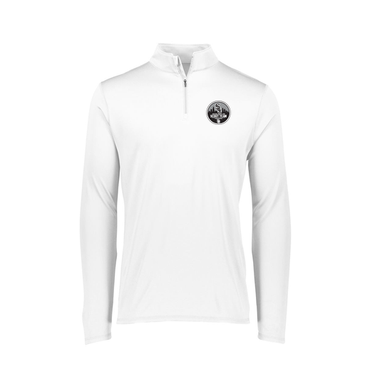 [FTLQFLWH-FAXS-LOGO3] Ladies Flex-Lite 1/4 Zip Shirt (Female Adult XS, White, Logo 3)