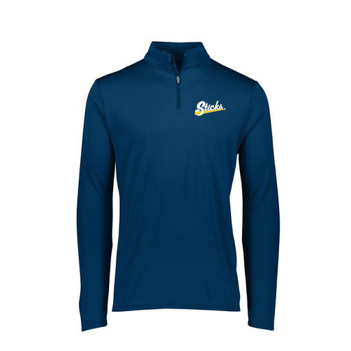 [FTLQFLNV-FAXS-LOGO1] Ladies Flex-Lite 1/4 Zip Shirt (Female Adult XS, Navy, Logo 1)