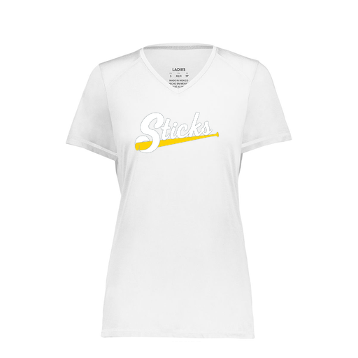 [6844.005.XS-LOGO1] Women's SoftTouch Short Sleeve (Female Adult XS, White, Logo 1)