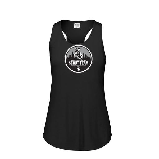 [FT0TUBBK-FAS-LOGO3] Ladies Tri Blend Tank Top (Female Adult S, Black, Logo 3)