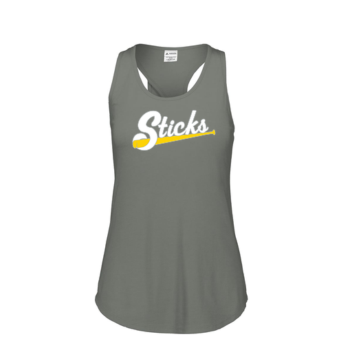 [FT0TUBGY-FAS-LOGO1] Ladies Tri Blend Tank Top (Female Adult S, Gray, Logo 1)