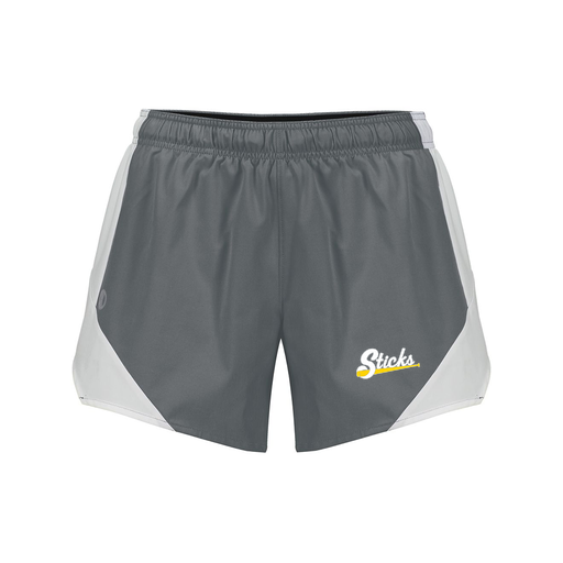 [229489.R04.S-LOGO1] Girls Olympus Shorts (Female Youth S, Gray, Logo 1)