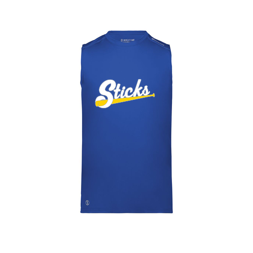 [222593.060.S-LOGO1] Men's CoolDry TankTop (Adult S, Royal, Logo 1)