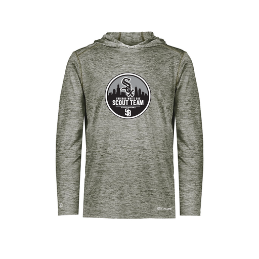 [FOLHCGGY-YS-LOGO3] Decker Youth Charge Hoodie (Youth S, Gray, Logo 3)