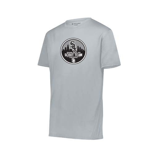 [222818.099.S-LOGO3] Men's Movement Dri Fit Shirt (Adult S, Silver, Logo 3)