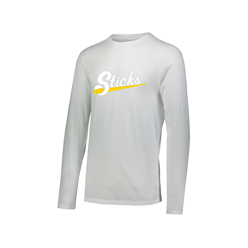 [FTLCUBWH-AXS-LOGO1] Men's LS Ultra-blend T-Shirt (Adult XS, White, Logo 1)