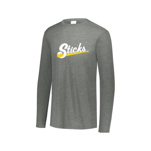 [FTLCUBGY-AXS-LOGO1] Men's LS Ultra-blend T-Shirt (Adult XS, Gray, Logo 1)