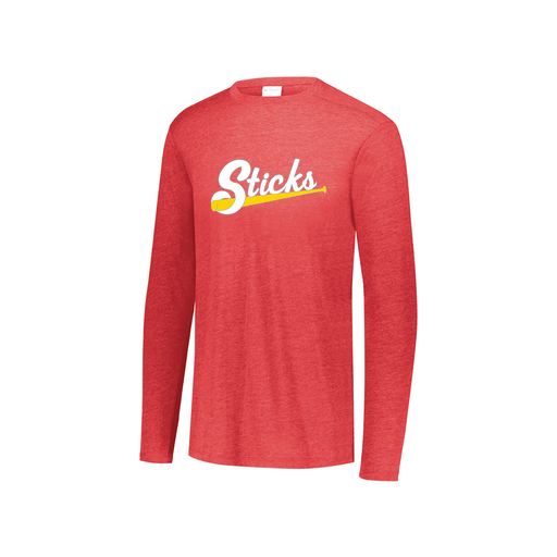 [3076.V96.S-LOGO1] Youth LS Ultra-blend T-Shirt (Youth S, Red, Logo 1)