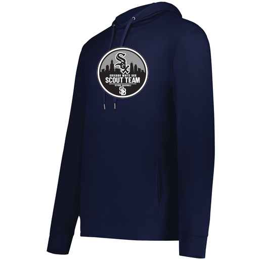 [222698.065.S-LOGO3] YOUTH VENTURA THIN KNIT HOODIE (Youth S, Navy, Logo 3)