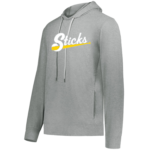 [222698.013.S-LOGO1] YOUTH VENTURA THIN KNIT HOODIE (Youth S, Silver, Logo 1)